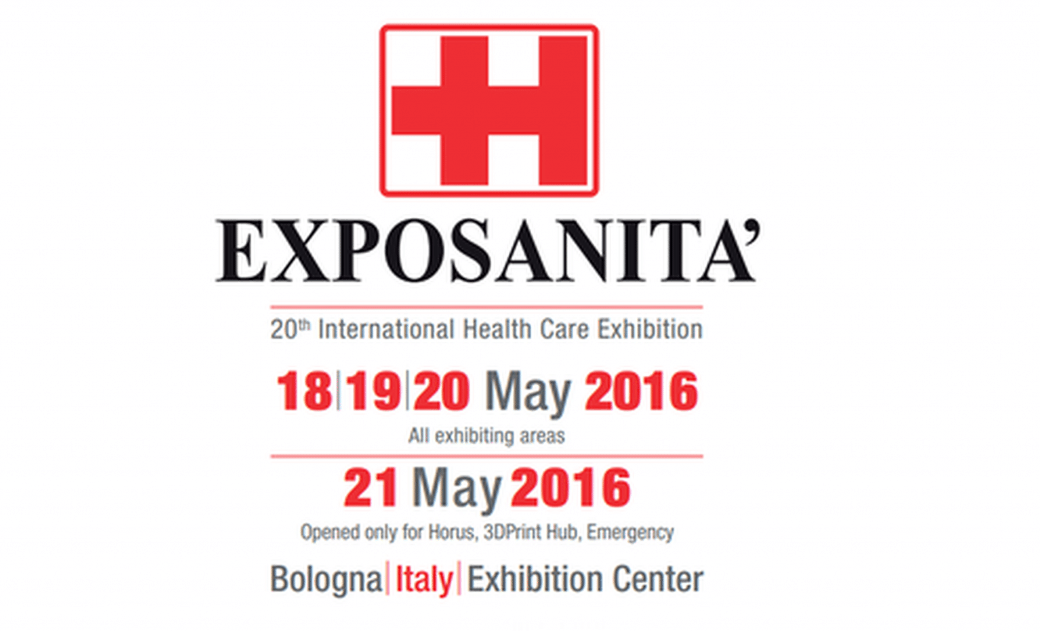 Featured image for “Exposanità, 18-20 May 2016 – Bologna”
